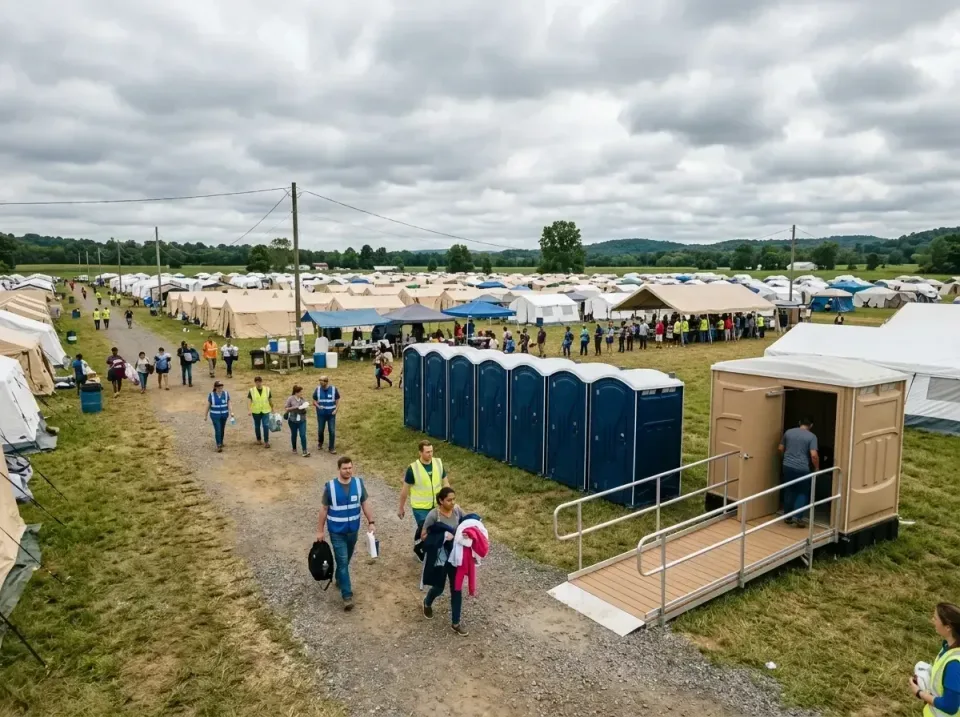 disaster-relief-camp-restrooms-010 — frequently asked questions, Dumpster & Portable Bathrooms Rental in Edwardsville, IL